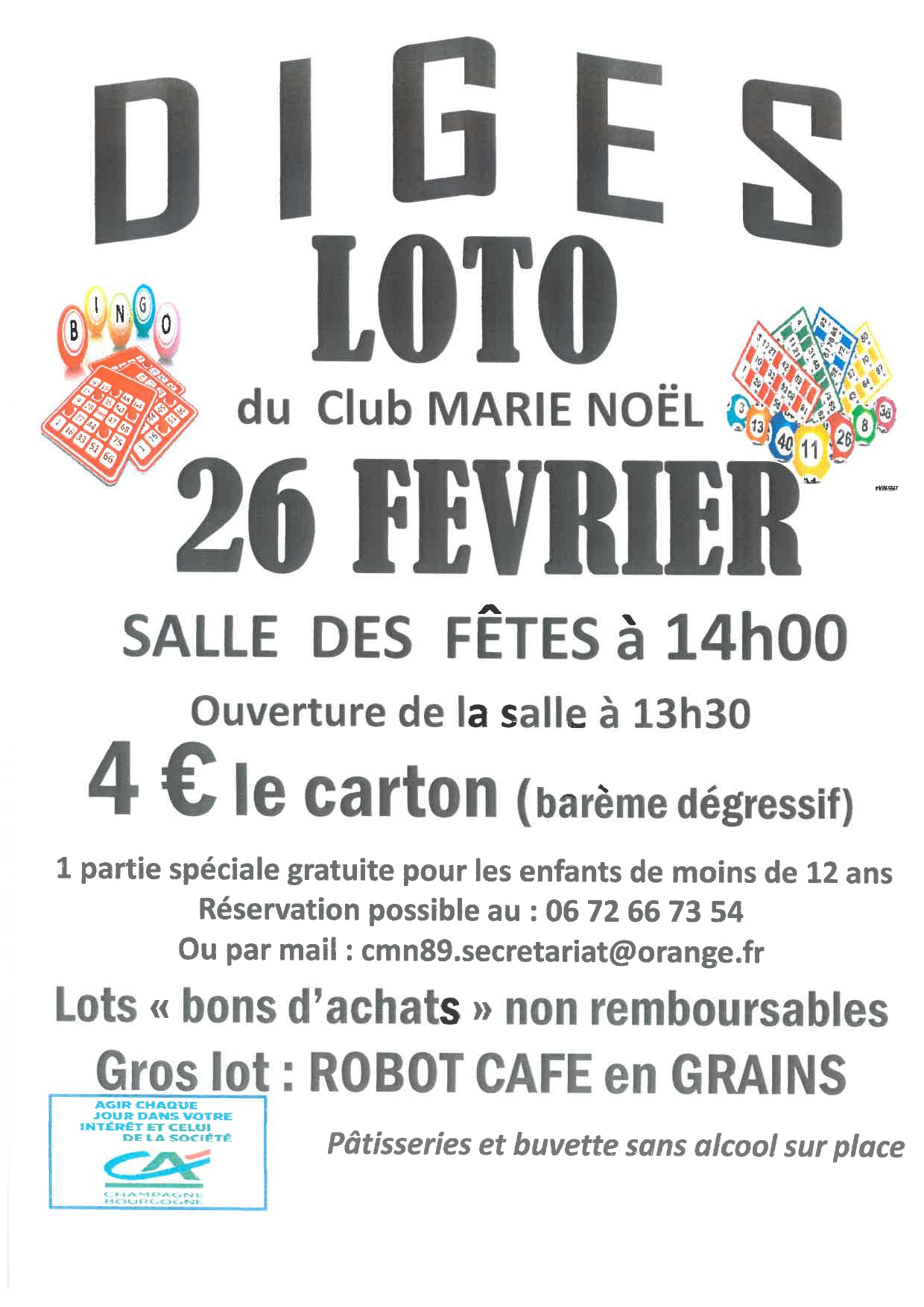 Affiche Loto 26/02